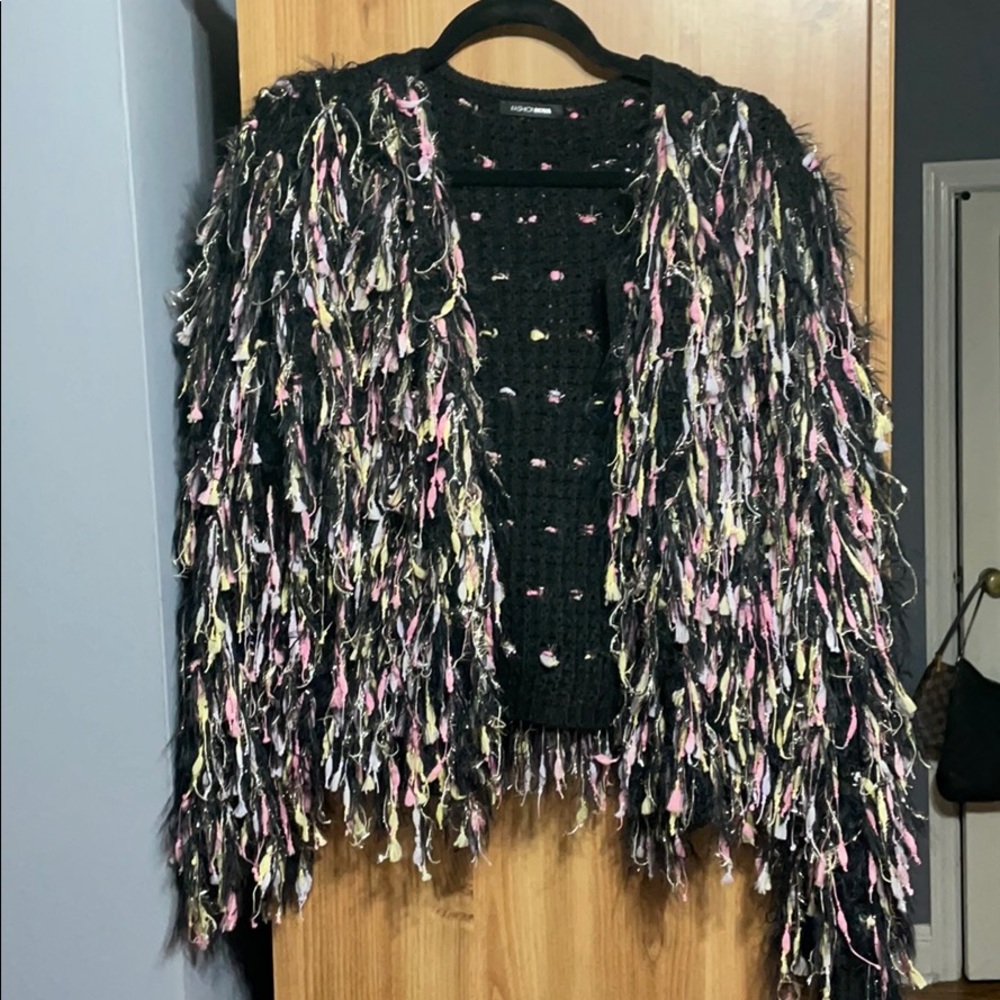 Love Is All We Need Cardigan - Black/combo